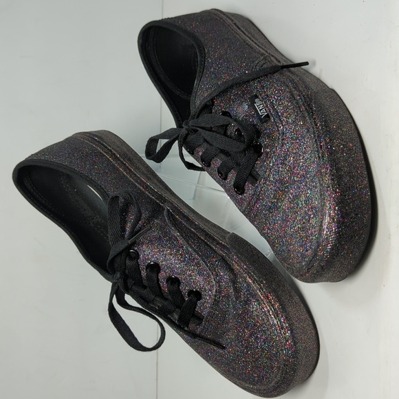 Vans Off the Wall rainbow glitter sneakers women's size 7 EU 37 - Picture 1 of 15